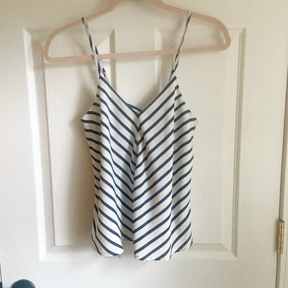 Open Back Striped Top